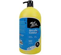 MONT MARTE MSCH2202 Lemon Yellow Acrylic Paint Pump - 2 litre