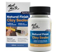 Mont Marte Natural Finish Clay Sealer 120ml (4.06 US fl oz), Matte Varnish for Sculpting Projects, Jewellery, Décor, Ideal for Air Hardening and Polymer Clay