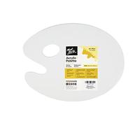 Mont Marte Paint Palette for Acrylic Paint - 23x30 cm - Ideal Artist Palette for Acrylic Paint and all waterbased Paints - White Painting Palette with Hole for Thumb