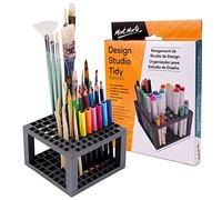 MONT MARTE Pen and Brushholder - Brush Holder with 82 compartments - 18 extra wide compartments - For Storing and Organizing Pens, Brushes and Markers