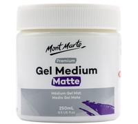 Mont Marte Premium Gel Medium Matte 250ml (8.5oz), Suitable for Acrylic Paints
