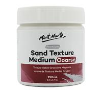 MONT MARTE Sand Texture Medium Coarse Premium 250ml (8.5 US fl.oz), Sand Texture Paint Medium for Acrylics, Create Special Effects in Acrylic and Oil Paintings