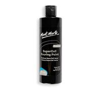 MONT MARTE SuperCell Pouring Paint Premium 8.1 US fl.oz (240ml) - Lamp Black Paint Bottle, Creates Instants Cells In Fluid Art, Ideal for Art, Craft, Pour Art