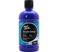 MONT MARTE Ultramarine Blue Acrylic Paint, 16.9oz (500ml), Semi-Matte Finish, Suitable for Canvas, Wood, Fabric, Leather, Cardboard, Paper, MDF and Crafts