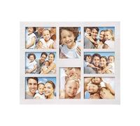 MONT PLEASANT 5x7 Picture Frame Collage for Wall Decor-Large Size 8 Openings White Picture Frame Wall Decor Multiple Photo Collage Frames for Wall Mounting - Home and Family Display