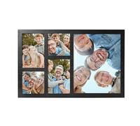 MONT PLEASANT 8X10 Picture Frame Collage with 5 Openings Display Black Photo frames multiple pictures 8X10,Two 4X6 and 4X4 Photos Wood Collage Frame for Wall Mounting or Tabletop Display