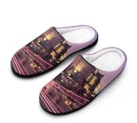 Mont Saint Michel France Mens Slipper Slip On Winter Warm House Slippers Shoes Indoor Outdoor