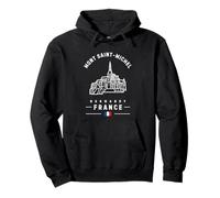 Mont Saint-Michel France Normandy French Flag Monastery Pullover Hoodie