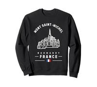 Mont Saint-Michel France Normandy French Flag Monastery Sweatshirt