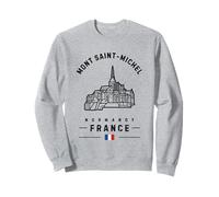 Mont Saint-Michel France Normandy French Flag Monastery Sweatshirt