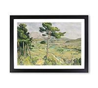 Mont Sainte-Victoire Viaduct by Paul Cezanne Framed Print | A2 Black Framed Wall Art | Ready to Hang | Modern Historical Picture | Living Room Bedroom Lounge Office