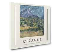 Mont Sainte Victoire Vol.2 By Paul Cezanne Canvas Print | Gallery Wrapped 30mm Frame Wall Art | 20x20 inches | Ready to Hang | Impressionist Picture | Living Room Bedroom Lounge Office