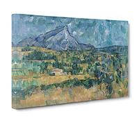 Mont Sainte-Victoire Vol.2 By Paul Cezanne Canvas Print | Gallery Wrapped 30mm Frame Wall Art | 30x20 inches | Ready to Hang | Impressionist Picture | Living Room Bedroom Lounge Office