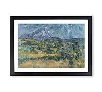 Mont Sainte-Victoire Vol.2 by Paul Cezanne Framed Print | A2 Black Framed Wall Art | Ready to Hang | Modern Historical Picture | Living Room Bedroom Lounge Office