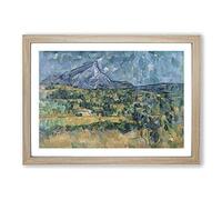 Mont Sainte-Victoire Vol.2 by Paul Cezanne Framed Print | A2 Oak Framed Wall Art | Ready to Hang | Modern Historical Picture | Living Room Bedroom Lounge Office