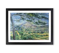 Mont Sainte Victoire Vol.9 By Paul Cezanne Classic Painting Framed Print | A3 Black Framed Wall Art | Ready to Hang | Classic Historical Picture | Living Room Bedroom Lounge Office
