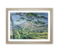 Mont Sainte Victoire Vol.9 By Paul Cezanne Classic Painting Framed Print | A3 Oak Framed Wall Art | Ready to Hang | Classic Historical Picture | Living Room Bedroom Lounge Office