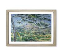 Mont Sainte-Victoire Vol.9 by Paul Cezanne Framed Print | A2 Oak Framed Wall Art | Ready to Hang | Modern Historical Picture | Living Room Bedroom Lounge Office