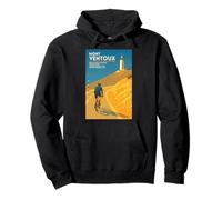 Mont Ventoux Cycling Climb Vintage Artwork Pullover Hoodie