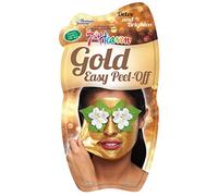 Montagne Jeunesse 7 Heaven Easy Peel-Off Face Mask with Ground Malachite, Pulped Mango & Pressed Jasmine that Detoxifies & Brightens Normal, Combo and Oily Skin, Gold, 10 ml