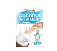 7th Heaven Softening Coconut Hand Mask - Hand Moisturiser Gloves with Shea Butter & Argan Oil - Hand Mask Gloves to Soften Dry, Rough & Chapped Hands