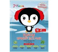 7th Heaven Winter Wonderland Penguin Facial Sheet Mask Infused with Aloe Vera and Green Tea to Hydrate Thirsty Skin - Ideal for All Skin Types (Ages 8+)