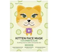 7th Heaven Face Food Kitten Sheet Face Mask Cucumber And Aloe Soothing Mask To Soften And Hydrate Skin, 0.021 Kg