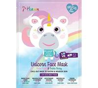 7th Heaven Unicorn Face Sheet Mask with Acai and Pomegranate to Soothe and Nourish Skin, 1 count (Pack of 1)