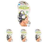 Montagne Juenesse 7th Heaven Coconut Protein Rescue Mask, White, 25 ml (Pack of 4)