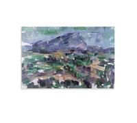 Montagne Sainte-Victoire, 1904-06 by Paul Cézanne Wall Art Prints Poster Picture Print Canvas Wall Paint Art Decor Modern Home 08x12inch(20x30cm)