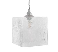 Montagu Dappled Glass Pendant Light - Nickel - Se Home
