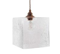 Montagu Dappled Glass Pendant Light - Old English Brass - Se Home