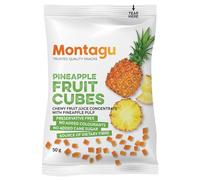 Montagu Pineapple Fruit Cubes - Healthy Snacks with No Added Sugar - Vegan, Gluten-Free, High Fibre, DriedFruit Treats - 500g (10 x 50g)