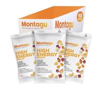 Montagu Snack Mix with Nuts and Cranberries, 10 High Energy Snacks, Almonds, Cashews, Macadamia Nuts and Cranberries, 100g