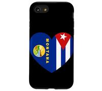 Montana and Cuba Flags: Heart Shaped Unity Case for iPhone SE (2020) / 7/8