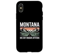 Montana Big Sky Bigger Attitude - Fun Tee US Citizen America Case for iPhone X/XS