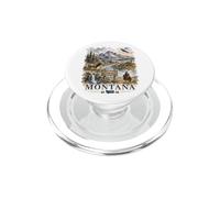 Montana Big Sky Country Watercolor Wilderness Design PopSockets PopGrip for MagSafe