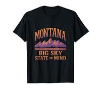 Montana Big Sky State of Mind Mountain Graphic T-Shirt
