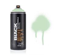 Montana Black Spray Paint, Matt Finish, 400ml Can, Colour: BLK6210 - E2E Green