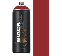 Montana Black Spray Paint, Matt Finish, 400ml Can, Colour: BLK8080 - Rust