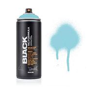 Montana Black Spray Paint, Matt Finish, 400ml Can, Colour: BLKTR5010 - True Cyan 50%