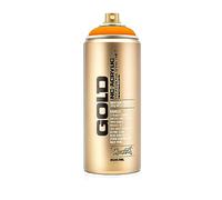 Montana Cans 283826 Spray Can 400 ml Gold GLD400 °F2000, Power Orange