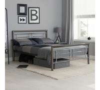 Montana - Double - Metal Bed - Chrome and Nickel - Metal - 4ft6 - Happy Beds