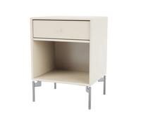 Montana Dream bedside table Oat 158, chrome legs