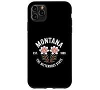 Montana Est 1889 The Bitterroot State Of Montana Flower Case for iPhone 11 Pro Max