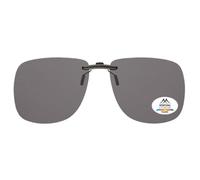 Montana Eyewear Polarized Clip-On Sunglasses C1 62mm Grey Size: L