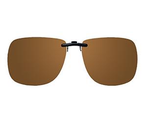 Montana Eyewear Polarized Clip-On Sunglasses C11B in Amber 62mm