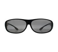 Montana FO2 Fitover Unisex Shiny Black Sunglasses