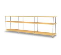 Montana - Free Shelf 111222, Acacia / Chrome - Chrome