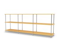 Montana - Free Shelf 222000, Acacia / Chrome - Chrome